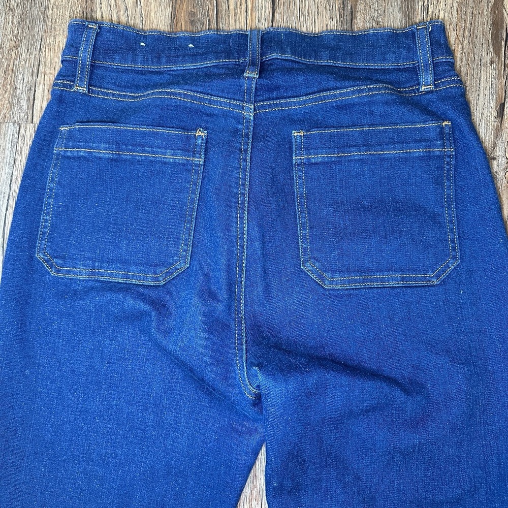 LOFT High Rise Slim Flare Jeans Womens 30/10 Stretch Denim Front Pockets Casual - Picture 5 of 7